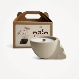 Naso Series - Flur Coconut Soy Scented Candle Sandstone Neutral Tones Boho Decor Gifts Ideas - thumbnail 3