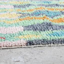 Abstract Berber Wool Runner Rug Colorful Moroccan Hallway Rug - thumbnail 2