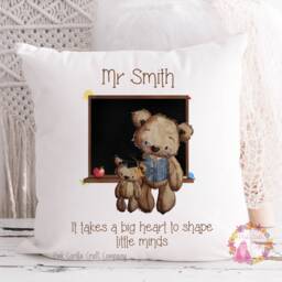 Teacher Gift, Gift For Teacher, Cushion, Teaching Assistant, Thank You End Of Term Teacher, Nursery Teacher - thumbnail 3