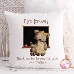 Teacher Gift, Gift For Teacher, Cushion, Teaching Assistant, Thank You End Of Term Teacher, Nursery Teacher - thumbnail 2