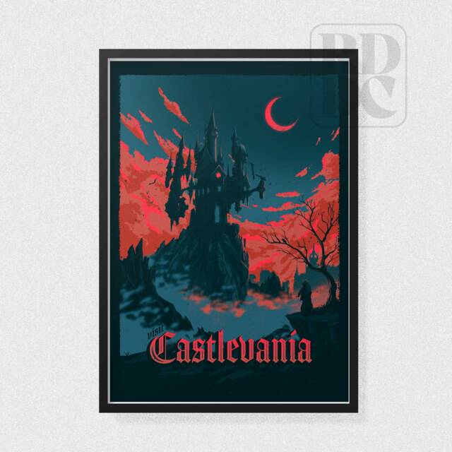 Castlevania Travel Poster - Vintage Art Print - image 1
