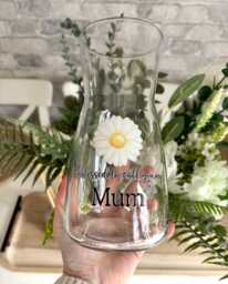 Personalised Mum Flower Vase, Mother's Day Gift, Mum Vase - thumbnail 1