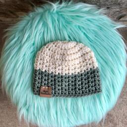 Crocheted Unisex Baby Blanket & Beanie Set Avery - thumbnail 2