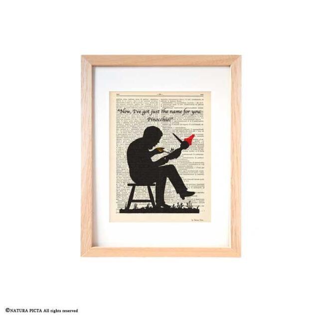 Pinocchio Dictionary Art Print Fairy Tale Nursery Decor - image 1
