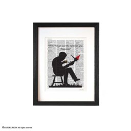 Pinocchio Dictionary Art Print Fairy Tale Nursery Decor - thumbnail 3