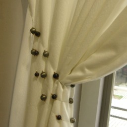 Black & Antique Beaded Curtain Tieback 1 Meter - Two Tone Metallic Tie Back Triple Strand Elegant Holdback - thumbnail 3