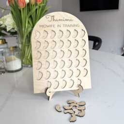 Personalised Midwife Birth Counter - Student Gift in Training Tracker 40 Births Midwifery Board Nurse Graduation - thumbnail 1