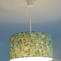 Lampshade - Hawaiian Surf Jumpsuit Vintage Turquoise Palm Tree Pendant Light Fun Christmas/Birthday Gift Idea - thumbnail 2