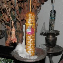 Inscribed Air Sylph Faerie Candle, Inscribed, Beeswax, Hand Rolled, Spell, Faerie, Pagan, Wicca - thumbnail 3
