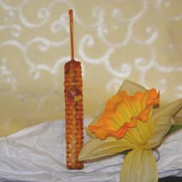 Inscribed Air Sylph Faerie Candle, Inscribed, Beeswax, Hand Rolled, Spell, Faerie, Pagan, Wicca - thumbnail 1