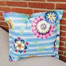 Outdoor Cushions - Made Of Oilcloth Contemporary Home, Garden & Lounge Decoration Flower Magic in Three Different Sizes - thumbnail 3