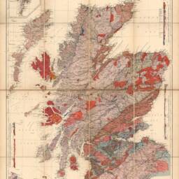 Old Map Of Scotland By A. Geikie, 1876 - Scottish Geology Geological Wall Art Orkney, Shetland, Skye, Highlands Framed, Unframed - thumbnail 2