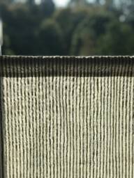 Linen Cafe Curtain, Black Stripe Clara, French Style, Rod Pocket Curtain - thumbnail 3