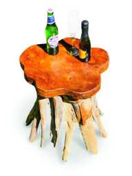 Driftwood Mini Drinks Table 45cm High