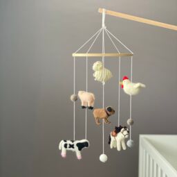 Farm Animals Baby Mobile, Barnyard Nursery Decor
