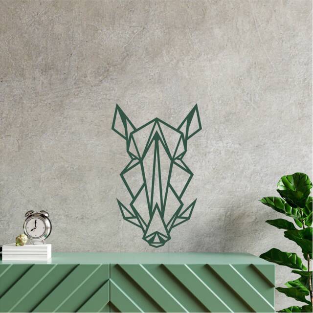 Geometric Boar Wall Art, Minimalist, Modern, Abstract, Decal, Mural, Transfer, Boho, -004, 5 Sizes, 36 Colour Options - image 1