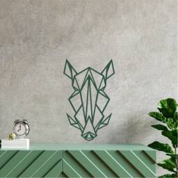 Geometric Boar Wall Art, Minimalist, Modern, Abstract, Decal, Mural, Transfer, Boho, -004, 5 Sizes, 36 Colour Options - thumbnail 1