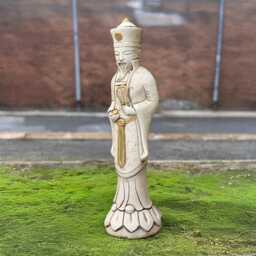 Garden Chinese Feng Shui Statue Concrete Wise Emperor Sculpture Outdoor Meditative Decoration Spiritual Yard Figurine Japanese Ornament Gift - thumbnail 3