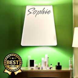 Rounded Corner Rectangle Shaped Mirrors With White Backing & Hooks, Bespoke Shapes Made, Engraving Services