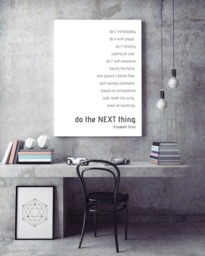 "Digital Download, Modern Wall Art, White Art ""Do The Next Thing" - thumbnail 3