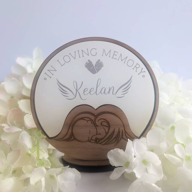 Personalised Baby Loss Memory Tea Light Holder - Gift in Loving Memorial Candle Loved One Candle Condolence - image 1