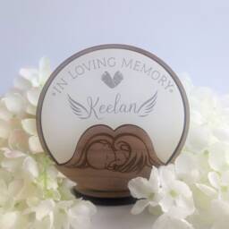 Personalised Baby Loss Memory Tea Light Holder - Gift in Loving Memorial Candle Loved One Candle Condolence - thumbnail 1