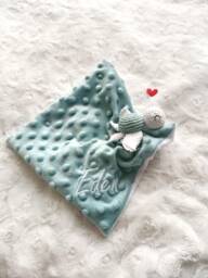 Baby Turtle Comforter, Organic Cotton, Personalized Handmade Bola Comforter