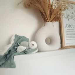 Baby Turtle Comforter, Organic Cotton, Personalized Handmade Bola Comforter - thumbnail 2