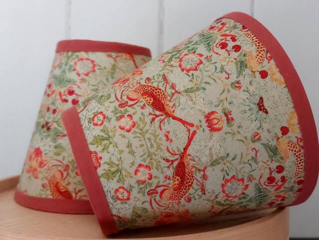 William Morris Mini Strawberry Thief Candle Clip Lampshade - image 1