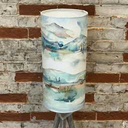 Extra Tall Handmade Lampshade Russet Shores, Suitable For Table Lamp, Floor Lamp - thumbnail 1