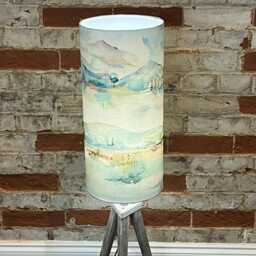 Extra Tall Handmade Lampshade Russet Shores, Suitable For Table Lamp, Floor Lamp - thumbnail 2