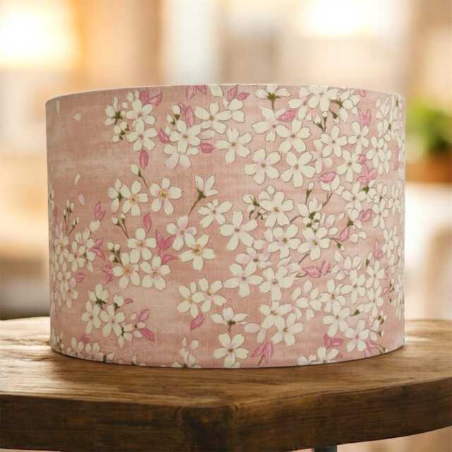 Japanese Sakura/????????? ??? Cherry Blossom Flower Lampshade. Pink Beige Blue Purple Black , Lamp Or Ceiling Fitting, Made To Order - image 1