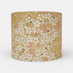Japanese Sakura/????????? ??? Cherry Blossom Flower Lampshade. Pink Beige Blue Purple Black , Lamp Or Ceiling Fitting, Made To Order - thumbnail 3