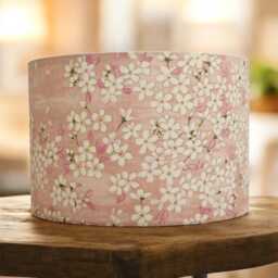 Japanese Sakura/????????? ??? Cherry Blossom Flower Lampshade. Pink Beige Blue Purple Black , Lamp Or Ceiling Fitting, Made To Order