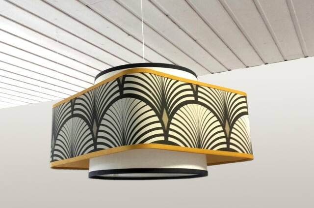Double Art Deco Lampshade - image 1