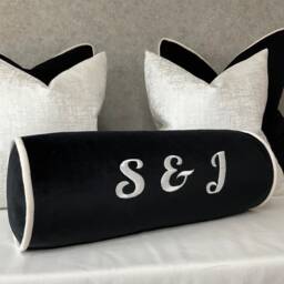 Monochrome Black & White Luxury Cushion Cover Set - Instagram Best Seller Personalised - thumbnail 3
