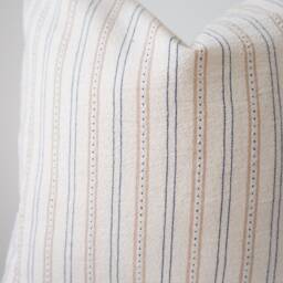 Cream Striped Pillow Cover - thumbnail 2