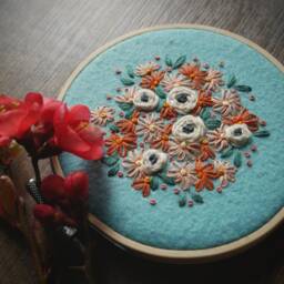 Embroidery Hoop Art ?? Wall Home Decor Hand Embroidered Loftfullofgoodies Housewarming Gift - thumbnail 2