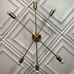 Minerva Modern 6 Light Mid Century Abstract Chandelier - thumbnail 2