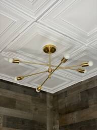 Minerva Modern 6 Light Mid Century Abstract Chandelier - thumbnail 1