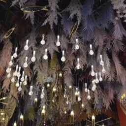 Wedding Props 10 Heads Led Transparent Acrylic Water Drops Hanging Ceiling Bubble Lamp - thumbnail 3
