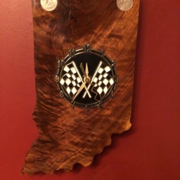 Indiana Handmade State Quarter Clock With Inlaid Quarters. Choice Of Wood. Customizable - thumbnail 3