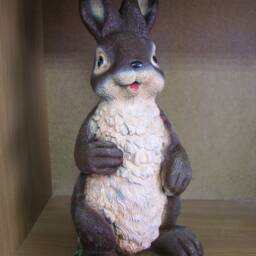 Easter Bunny Rabbit Pet Memorial Statue Large Garden Sculpture Animal Figurine Outdoor Lawn Lapin Hare Wildlife Decoration Keepsake Gift - thumbnail 2