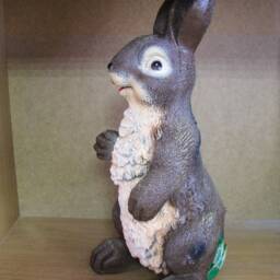 Easter Bunny Rabbit Pet Memorial Statue Large Garden Sculpture Animal Figurine Outdoor Lawn Lapin Hare Wildlife Decoration Keepsake Gift - thumbnail 3