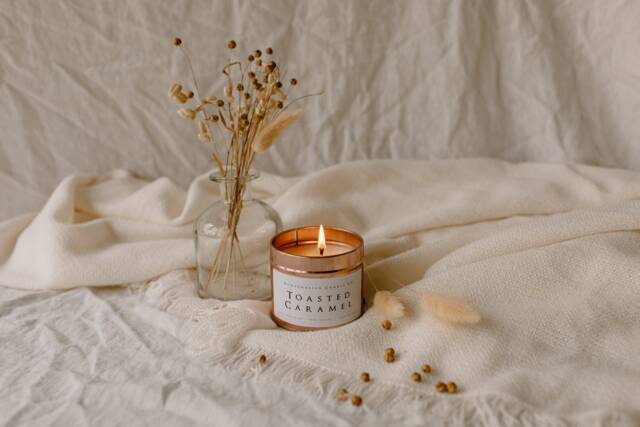 Toasted Caramel Handmade, Soy Wax, Eco Friendly & Vegan Candle - image 1