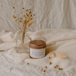 Toasted Caramel Handmade, Soy Wax, Eco Friendly & Vegan Candle - thumbnail 3