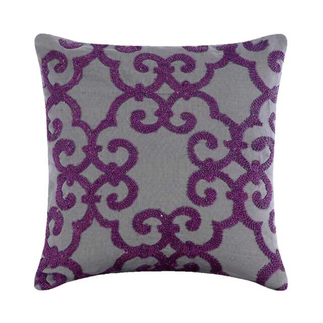 "Decorative Gray Pillow Cover For Bed 24""x24""/26""x26" - image 1