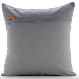 "Decorative Gray Pillow Cover For Bed 24""x24""/26""x26" - thumbnail 3