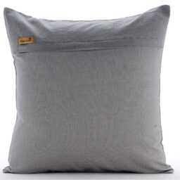 "Decorative Gray Pillow Cover For Bed 24""x24""/26""x26" - thumbnail 3
