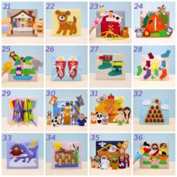 Personalized Baby Quiet Book Felt Activity Book For Toddlers - thumbnail 4